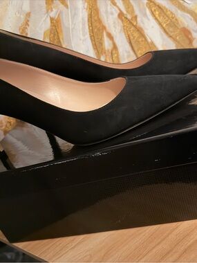 SJP by Sarah Jessica Parker Black Suede Pointed Pump